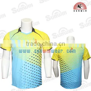 High Quality Custom 100% Polyester Badminton Cloth Fashion Sublimation Badminton Jersey thumbnail-2