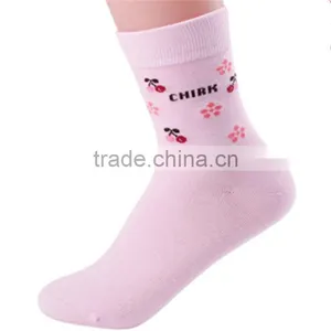 Sell Like Hot Cake Women Cherry Patterned Cotton Socks thumbnail-3
