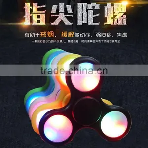 Wholesale Aluminum Metal LED Light Hand Spinner Fidget Hand Spinner With LED Light thumbnail-2