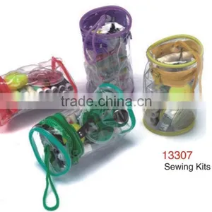 D&D Sewing Kit Set Inside PVC Zipper Pouch With Accessories Household & Traveling Accessory (No13307) thumbnail-1