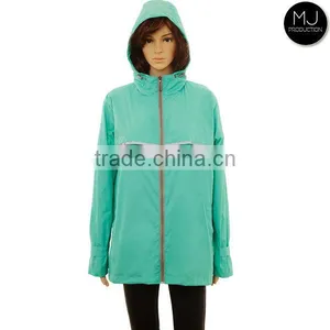 China Factory Windproof Hood Womens Rain Coat thumbnail-2