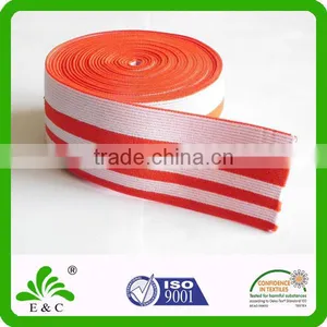 Striped Flat Webbing Garment Wide Elastic Band for Sport thumbnail-1