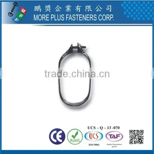 Taiwan Stainless Steel Oval-shaped Round Vacuum Type Safety Schlauchklemmen Hose Clamp thumbnail-6