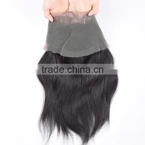 Factory Price 360 Degree Bond Lace Closure Virgin Brazilian Hair 22"*4"*2" Straight 360 Lace Frontal Closure With Baby Hair thumbnail-4