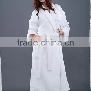 100% Cotton Hotel Bathrobe thumbnail-1