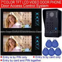 7inch Color LCD Screen Wired Video Intercom With Door Access Control System thumbnail-1