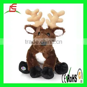Christmas Home Decorative Soft Plush Reindeer Toy thumbnail-2