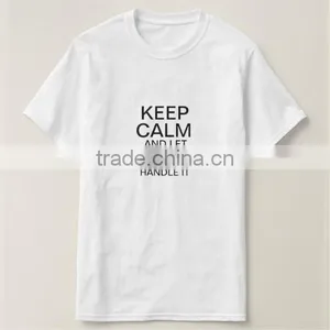 Hot 100% Cotton Custom Workout Clothes Silk Print White t Shirt thumbnail-3