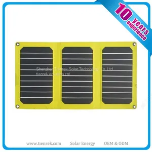 High Efficiency Sunpower ETFE Folding Solar Panel Charger 21W With Dual USB thumbnail-1