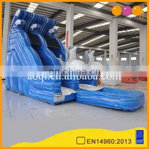 2017 China Popular Water Games Dolphin Inflatable Water Slides for Lake thumbnail-2