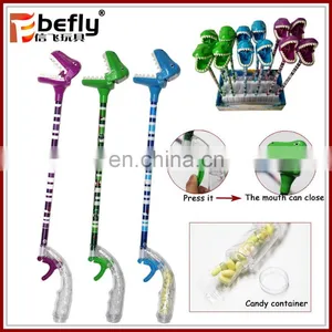 Wholesale Funny Game Plastic Dinosaur Grabber Toy With Candy Filled thumbnail-1