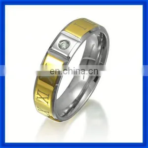 Popular Wholesale Roman Numerals Stainless Steel Ring thumbnail-1