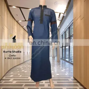 New Design Thobe /Jubah For Men Islamic Abaya High Fashion Arabic Abaya Designs 2016 Arabic Men thumbnail-4