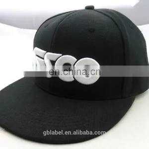 6 Panels Short Brim 3D Embroidery Custom China Snapback Hats Wholesale thumbnail-4