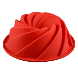 Free Sample Food Grade Silicone Cake Mould Baking Mousse Pudding Mould Tool thumbnail-1