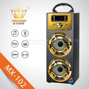 Wooden Portable Bluetooth Speaker With Karaoke FM Function thumbnail-3