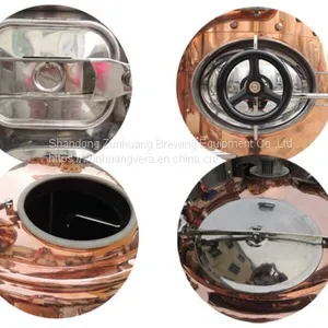 High Quality 300L Beer Brewing Equipment Red Copper Beer Setup for Pub, Bar, Restaurant thumbnail-1