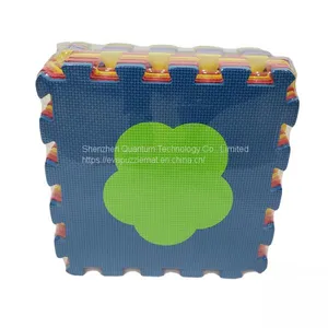 QT MAT Non-toxic Odorless 12in x 12in 10pcs/set Child EVA Shapes Floor Puzzle Play Mat thumbnail-1