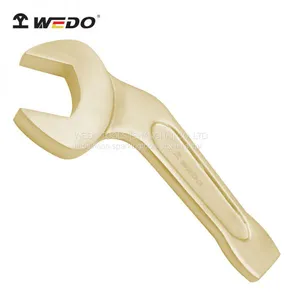 WEDO Non Sparking Aluminum Bronze Bent Striking Open Wrench thumbnail-1