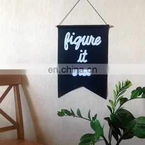 Fabric Banner Felt Hanging Pennant Flag Wall Art Custom thumbnail-2