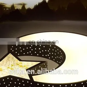 LED Ceiling Lights Bedroom Modern Minimalist Living Room Lamp Creative Children's Room Lamp Wrought Iron Lamp Moon and Stars thumbnail-4