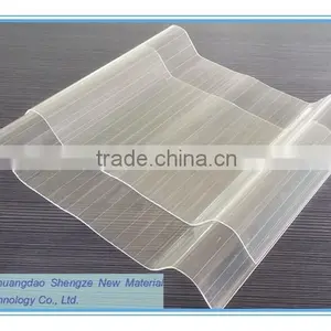 FRP Skylight Roof/workshop Transparent Tile/ Transparent Wave Shape Sheet thumbnail-3