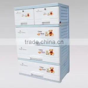 Hot Selling High Quality 4 Tier Plastic Storage Drawer, Locker, Cabinet thumbnail-1