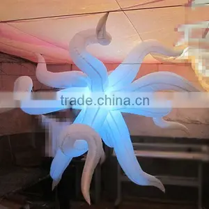 Custom High Quality Led Star Light Inflatable Ceiling Hanging Decoration for Party Bar Club Decoration thumbnail-2