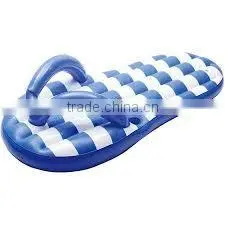 High Quanlity Customized Beach Striped Flip Flop Pool Float Flip Flop Water Bed thumbnail-1