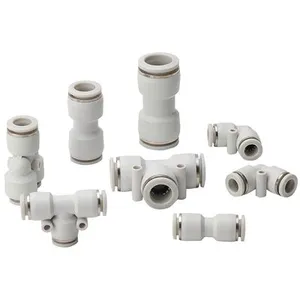 PV Series 2 Way L Type Elbow Plastic Tube-to-tube Quick Connector Pneumatic Push In Fittings thumbnail-2