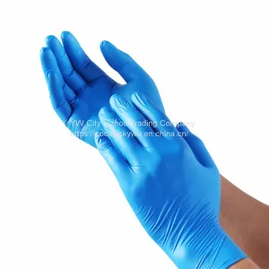 Gymda Medical Nitrile Glove Hand Nitrile Disposable Blue Powder Free Non Sterile Gloves thumbnail-3