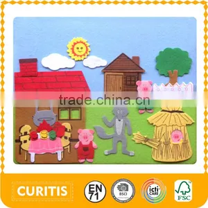 China Supplier Innovative Products Games for Girls Dress up New Intelligent ToyFelt Fabric Arts & Crafts Puzzle Jigsaw thumbnail-1