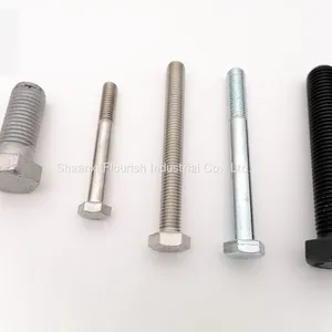 Carbon Steel DIN933 M20 Hex Head Cap Screw HDG Surface thumbnail-1