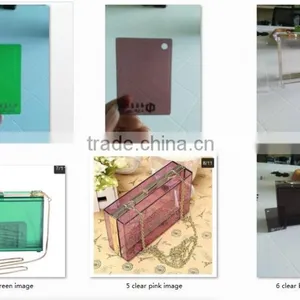 Elegant and Luxury Transparent or Colorful Acrylic Clutches and Purses thumbnail-3