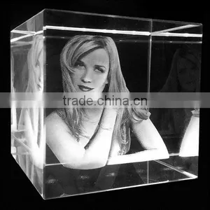 Popular 3D Crafts 3D Laser Engraving Cubes Holiday Gifts Block 3D Engraving Block thumbnail-1