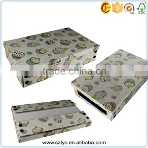 Multipurpose Foldable Cardboard Storage Box With Metal Corner thumbnail-3
