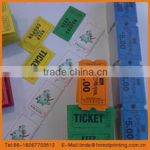 2014 Hot Sale Admission Ticket Raffle Ticket Official Sale Ticket Rolls Party thumbnail-1