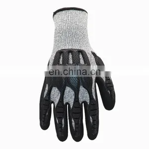 HPPE Cut Resistant CE Level 5 Cheap pu Palm Coating Anti-cut Gloves thumbnail-3