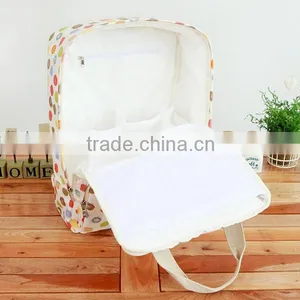 Brand Designer Flower Printing Diaper Backpack Waterproof Oilcloth Diaper Backpack Bags 2015 thumbnail-5