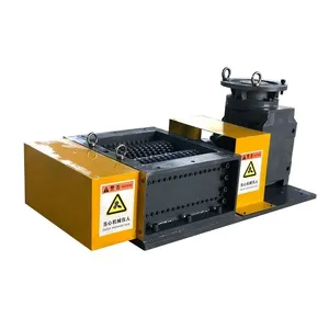 High Efficiency Double Shaft Small Mini Compost Scrap Metal Iron Aluminium Shredder Machine for Sale thumbnail-1