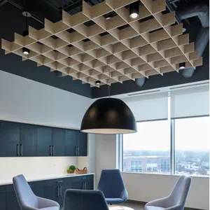 Customize Design PET Acoustic Ceiling Tile Soundproof Panel Fire Retardant NRC 0.85 thumbnail-2