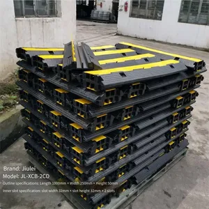 Jiulei Brand Jl-xcb-2cd | Rubber and Plastic Transition Belt [manufacturer] Length: 1000mm * Width: 250mm * Height: 50mm | Slot Width: 32mm * Slot Height: 32mm * Two Holes thumbnail-2