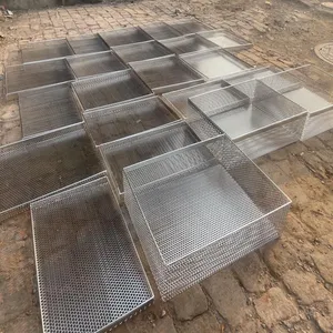 Stainless Steel Punching Mesh 0.8mm Hole 0.5mm Thickness 200 Mesh Count for Liquid Filter thumbnail-1