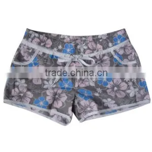 Girls' Floral Flower Printing Beach Board Swimming Shorts thumbnail-1