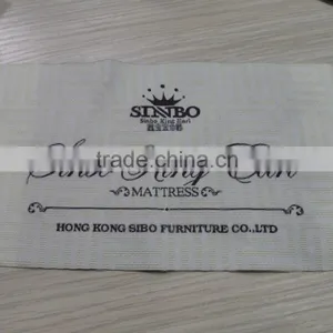 Custom High Quality Woven Printed Label for Mattress,clothers,rugs thumbnail-1