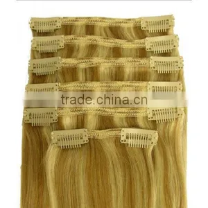 2014 Best Sale Free Sample 100% Virgin Softy Sexy Cheap Clip in Layer Hair Extension thumbnail-3