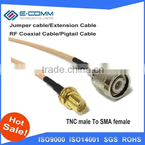 Bulk Buying RP-SMA Male Female Pin Connector Switch TNC Female Jack Jumper Cable RG58 50CM 20" Adapter thumbnail-4
