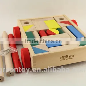 High Quality Fun Kids Blocks, Colorful DIY Building Block, Kids Educational Wooden Blocks for Baby thumbnail-3