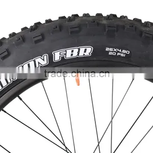 China Fatbike Wheel 26er Carbon Fat Bike Wheels 90mm Width With Maxxis Tire 26*4.8mm 2 Years Warranty thumbnail-2