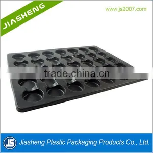 Black ESD Plastic Blister Packaging Divided Tray for Electronic Component thumbnail-2